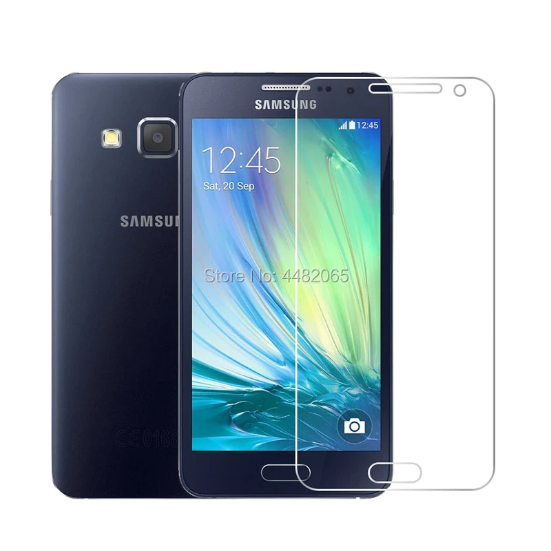 2pcs 0.26mm safety tempered glass on for samsung galaxy a3 2015 a3000 a300 sm-a300f screen protector toughened protective film