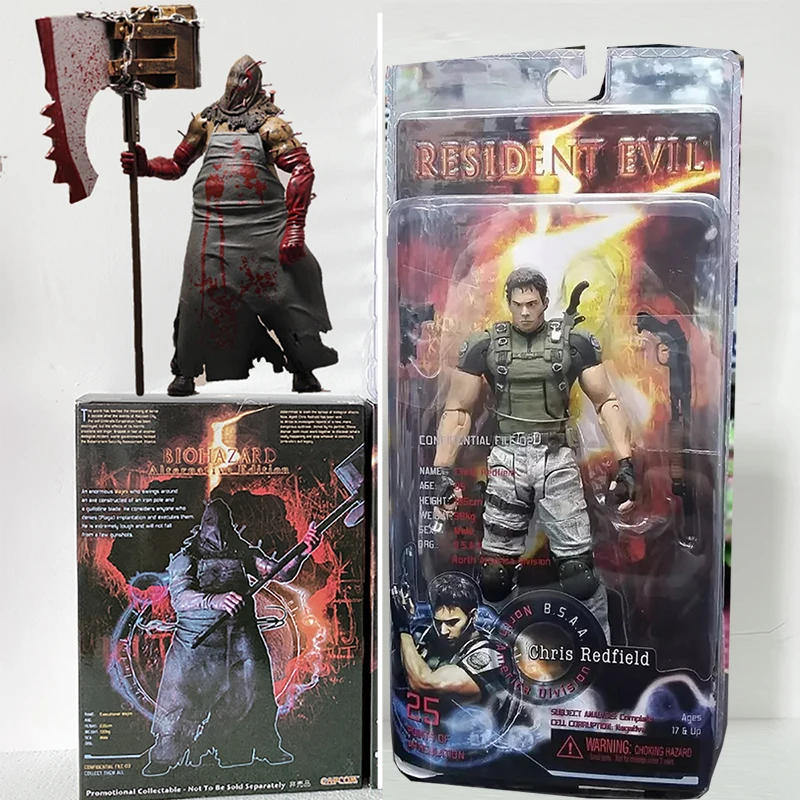 NECA Chris Redfield Figure Hunk Biohazard Zombie Biohazard
