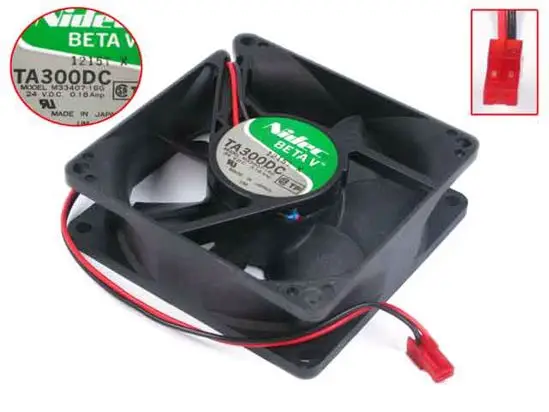 

Nidec M33407-16G DC 24V 0.18A 80x80x25mm Server Cooling Fan