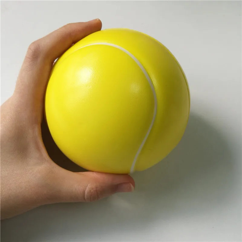 Spielzeug Tennis Stress Ball Weiche Schaum Gummi Bälle Squeeze Squishy Stress Relif Spielzeug für Kinder Kinder 6,3 cm/10 cm