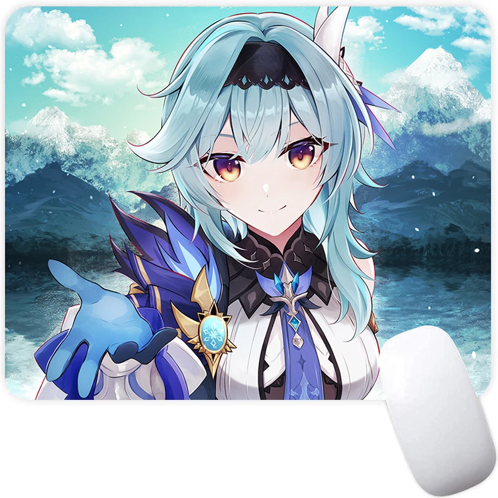 Genshin Impact Eula Small Gaming Mouse Pad Computer Mousepad Gamer Mouse Mat Laptop Mausepad Mouse Carpet Keyboard Mat Desk Pad