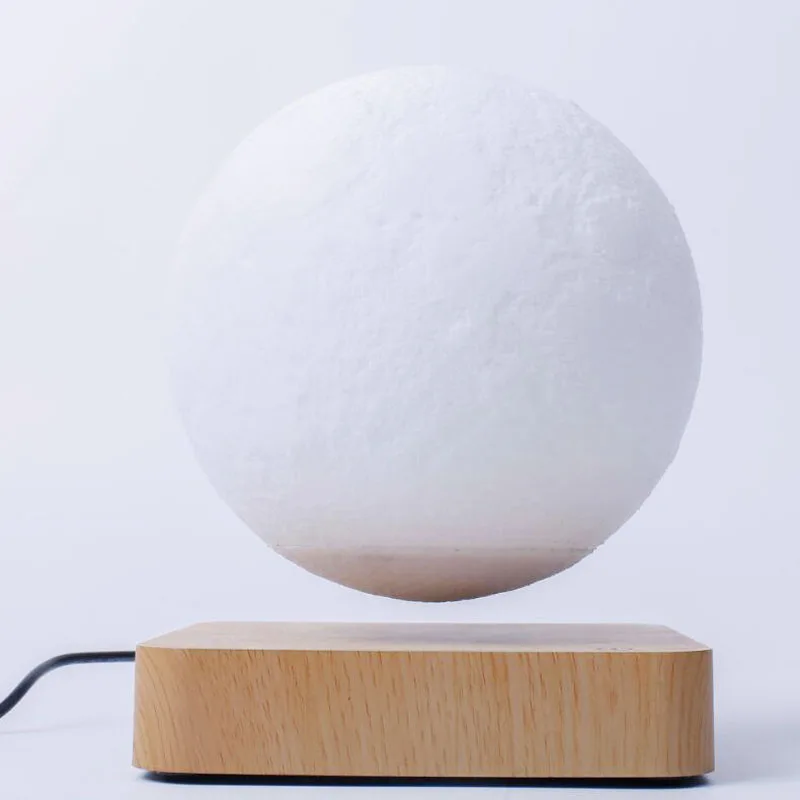 3D Magnetic Levitating Moon Jupiter Lamp Night Light Rotating LED Globe Constellation Ball Floating Lamp Bedroom Novelty Gifts