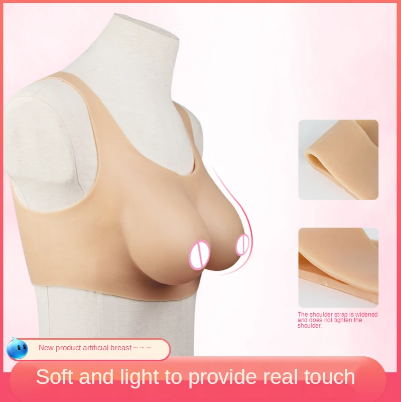 Cosplay Silicone Breast Male Dress Female Suit Cross-dressing Anchor Silicone Breast Breast for Corssdresser Queen