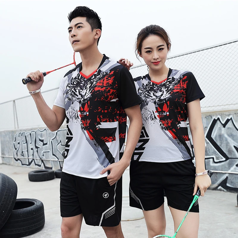 Men Women Tennis T Shirt Girls Boys Tee Shirt Tennis Sportwear Youth Badminton Kits Shorts Table Tennis Training uniform