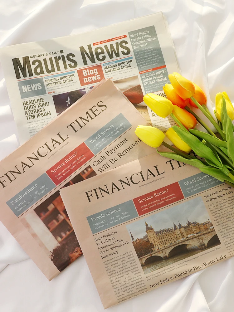 INS Shooting Retro Old English Journal Photo Studio Ornements, Accessoires de photographie, Accessoires de fond photographiques