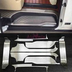 #304 Stainless Steel Door Sill Bumper Plate Kit Trim Car Styling 2016 2017 2018 2019 For Toyota Alphard Vellfire 30 Accessories