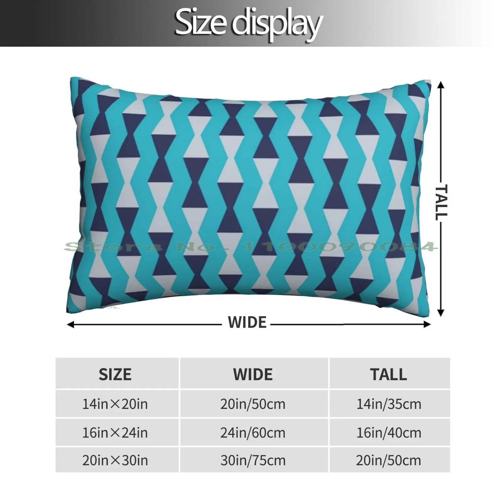 Turquoise Kilim Design Pillow Case 20x30 50*75 Sofa Bedroom Motocross Rider Racing Motorcycle Motorbike Offroad Biker Long