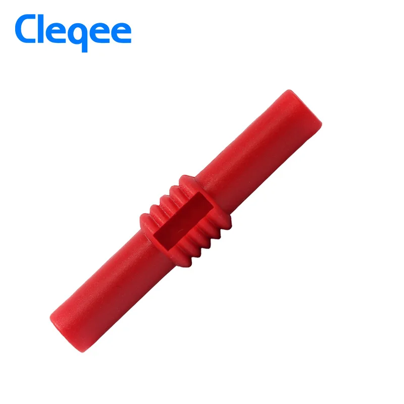 Cleqee P7023 10pcs 4mm banana socket female adapter extension Insulated Banana plug Coupler