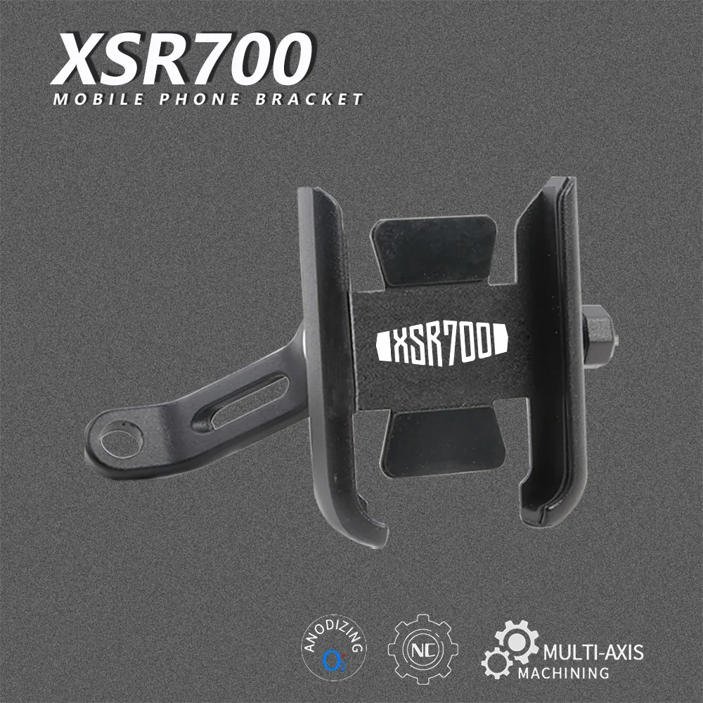 

XSR 700 For Yamaha XSR700 2016-2021 2020 2019 2018 2017 Motorcycle CNC Aluminum Handle Bar Mobile Phone Bracket GPS Stand Holder