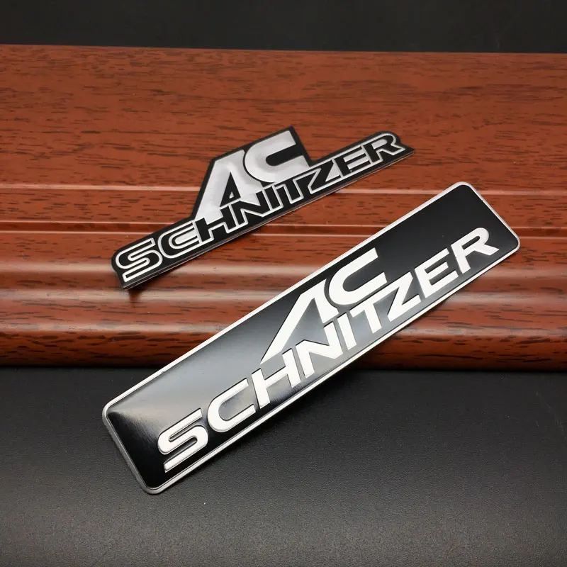 AC aluminum Emblem Sticker For  AC Schnitzer M M3 M5 E46 E39 E36 E34 E90 X1 X3 X5 X6 Auto Accessories