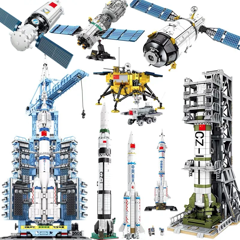 SEMBO Block City Space Rocket Aerospace Spaceship Building Blocks Space Station Bricks Astronaut Toys Kid Xmas Gift