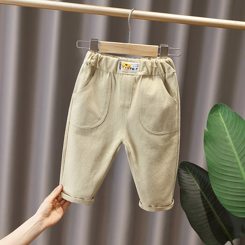 Spring fall kids Boys Clothes baby Outfit casual Trousers For toddler children boys Clothing Elastic Band Pants