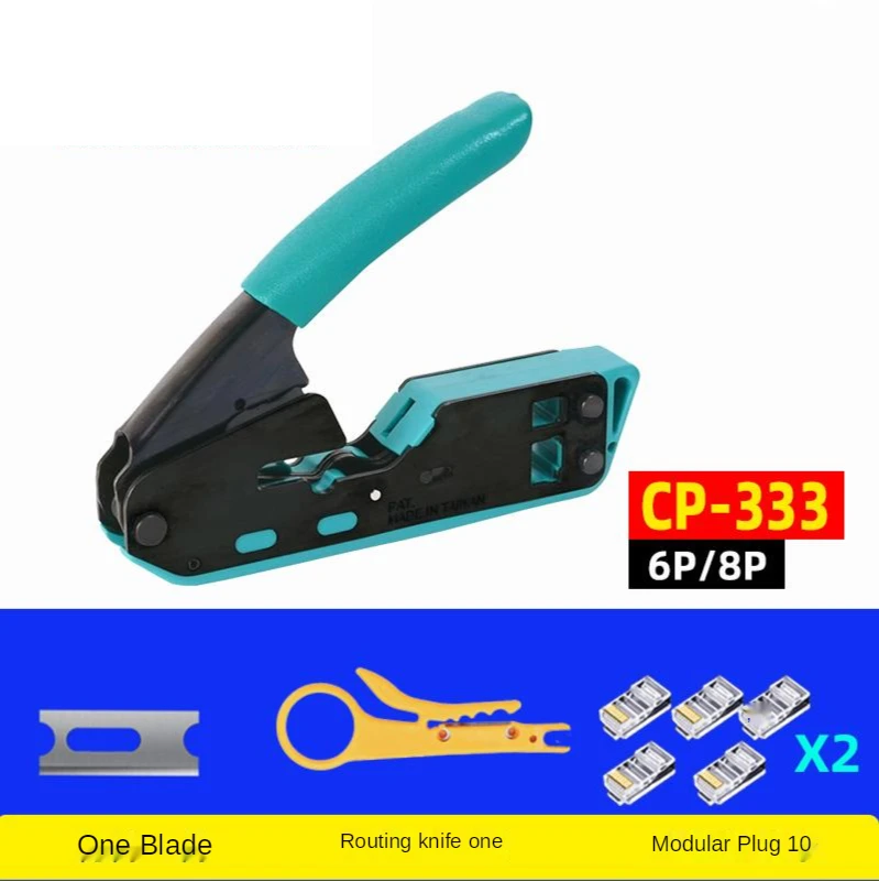 

CP-333 Network Cable Pliers 6P/8P Vertical Network Crimping Pliers Six or Seven Types of Network Cable Crimping Pliers