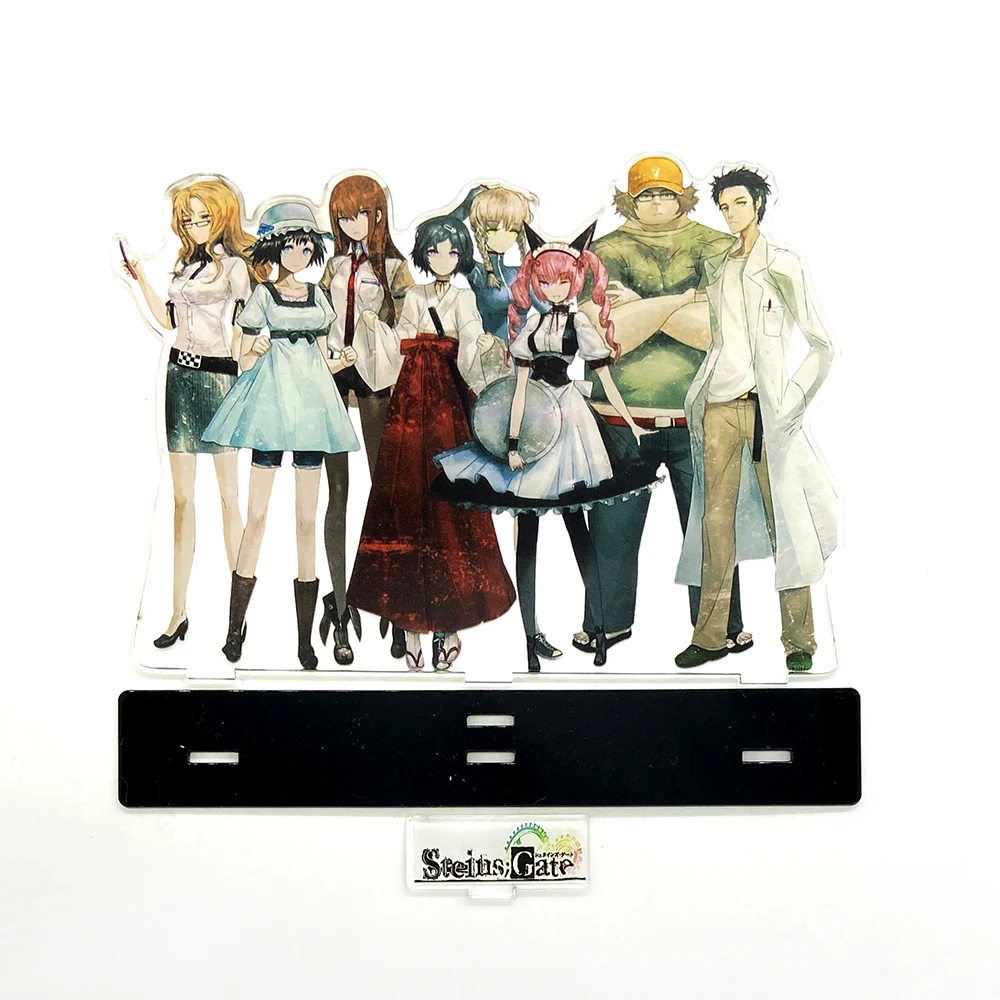 Steins Gate group Rintarou Kurisu Mayuri Itaru Moeka Ruka Nyannyan   acrylic standee figurines desk decoration cake topper