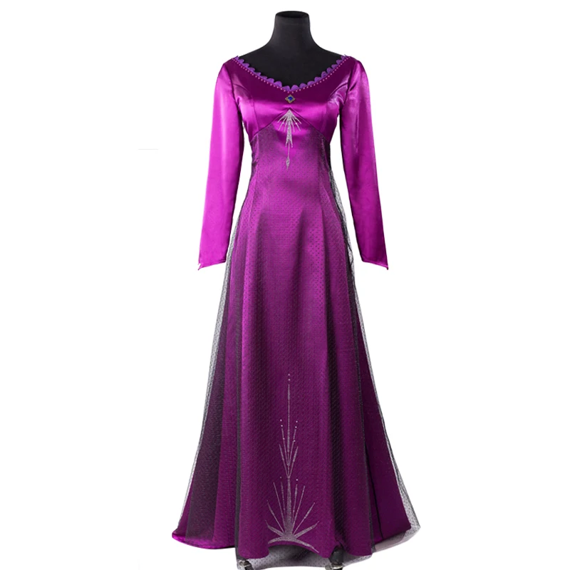 Robe princesse de glace Elsa, robe de nuit rouge reine des neiges pour adultes, Costume d'halloween Cosplay scène spectacle filles carnaval robes fantaisie de fête