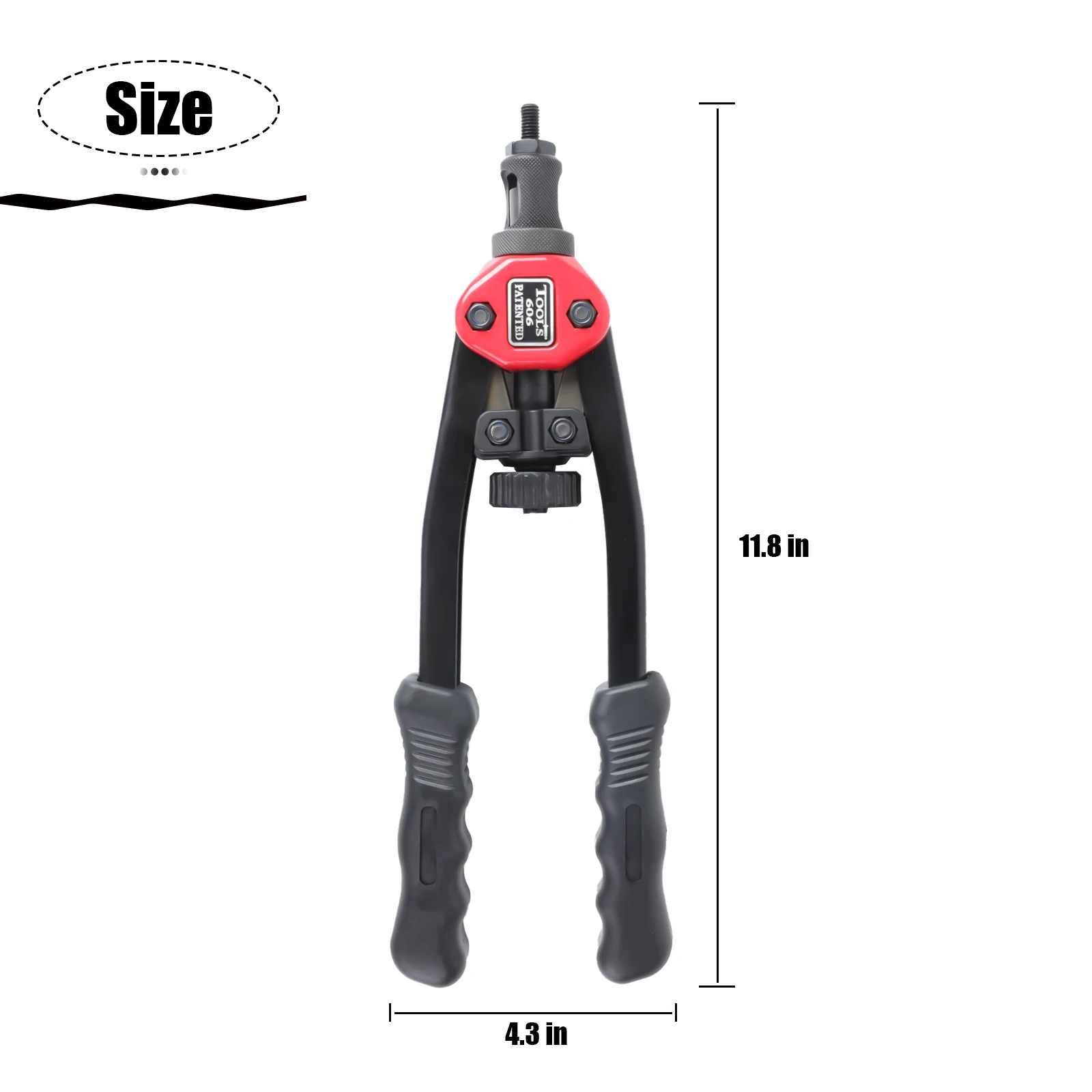 Subao bt606 rebite porca ferramenta m3 m4 m5 m6, com 5 mandris intercambiáveis, ferramenta de instalação porca rebite manual, para 100 porcas de rebite