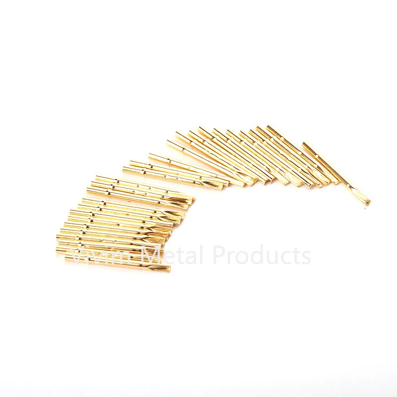 20/100PCS R75-2S Test Pin P75-B1 Receptacle Brass Tube Needle Sleeve Seat Solder Connect Probe Sleeve 17.5mm Outer Dia 1.32mm - Image 3
