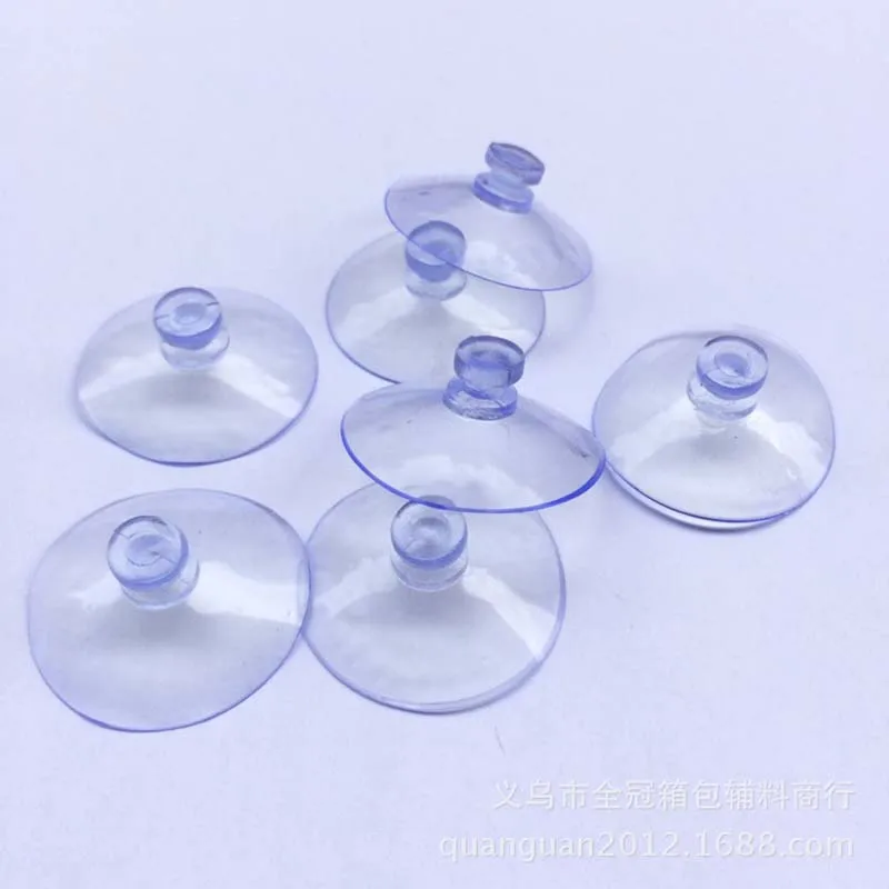 30PCs 3/4/5.5cm Clear Sucker Suction Cups Mushroom Head Strong Vacuum Suckers Hooks Hanger For window decoration wedding Car