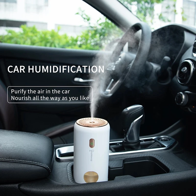 아로마 디퓨저 2 가지 모드 미니 공기 청정기, 가정용 실내 데스크탑 공기 가습기, 사무실 선물, USB 충전식 자동차 가습기, 220ml