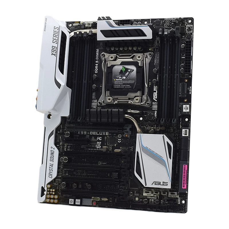 Imagem -02 - Placa-mãe Lga 20113 Ddr4 64gb Pci-e 3.0 Suporte Core I76900k Xeon E51630-v4 2643-v3 2689 Cpu v4 Asus-x99-deluxe