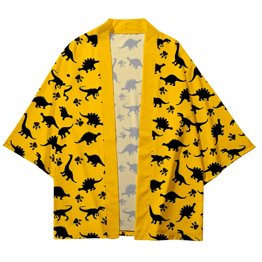 

Anime Dinosaur Fashion 3D Printing Loose Japanese Cardigan Women Men Harajuku Kimono Cosplay Blouse Yukata Clothing