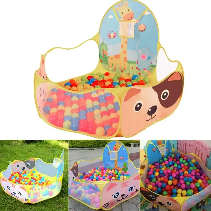 Kinder Spielen Haus Indoor Outdoor Ozean Ball Pool Pit Spiel Zelt Spielen Hütte Einfache Klapp Mädchen Garten Kinder Kinder Spielzeug zelt Dropship