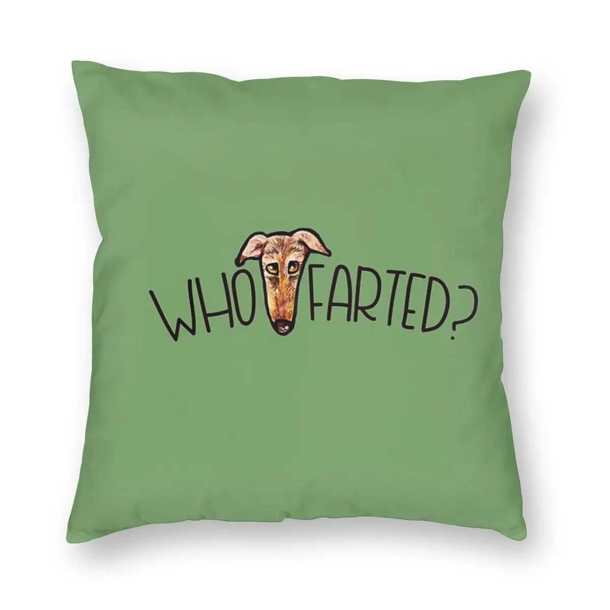 Who Farted Greyhound Humor Pillowcover Decoration Cushions Throw Pillow for Car Polyester Double-sided Printing Print