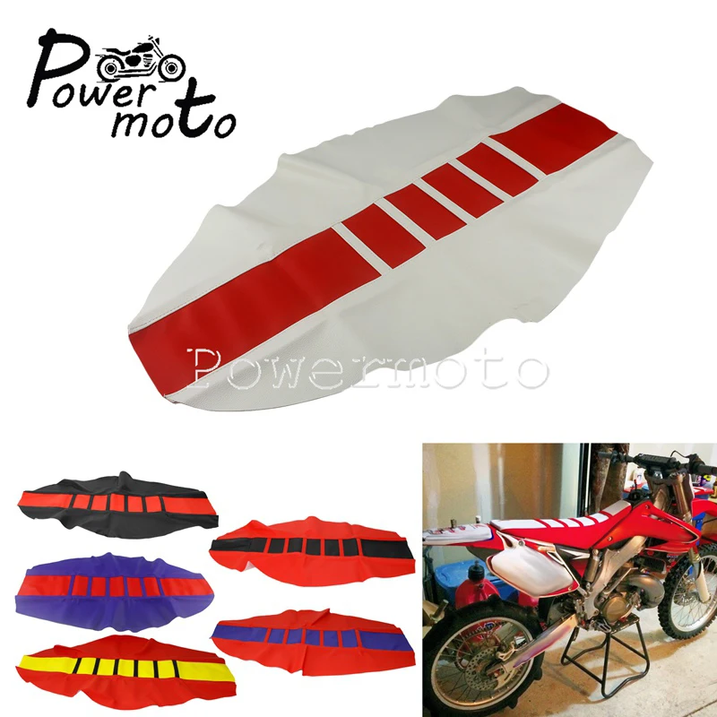 

Красный для Honda CRF250 CRF450 R/X/L ребристый тяговый чехол на сиденье MX Enduro, накладка на сиденье для грязи, велосипеда для CRF CR XR 125 250 450 230 150
