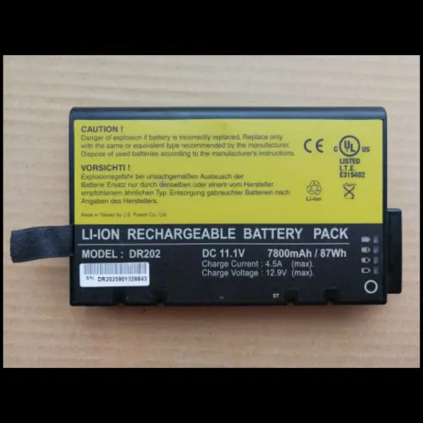 

New battery for Drager OXYLOG 2000 OXYLOG 3000,OXYLOG vamos li202s-6600 ME202C ME202A 11.1V 7200mAh