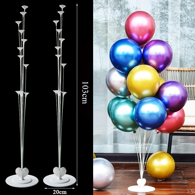 Table Floating Balloon Landing Engagement Decoration Birthday Balloon Party Bracket Column Wedding Room Scene Layout