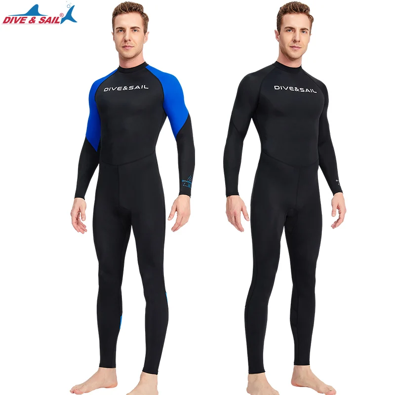 Full Body Rash Guard Dive Skin stroje kąpielowe UV skórki sportowe UPF50 +, długi rękaw jednoczęściowy przód/tył Zipper kombinezon przeciwsłoneczny