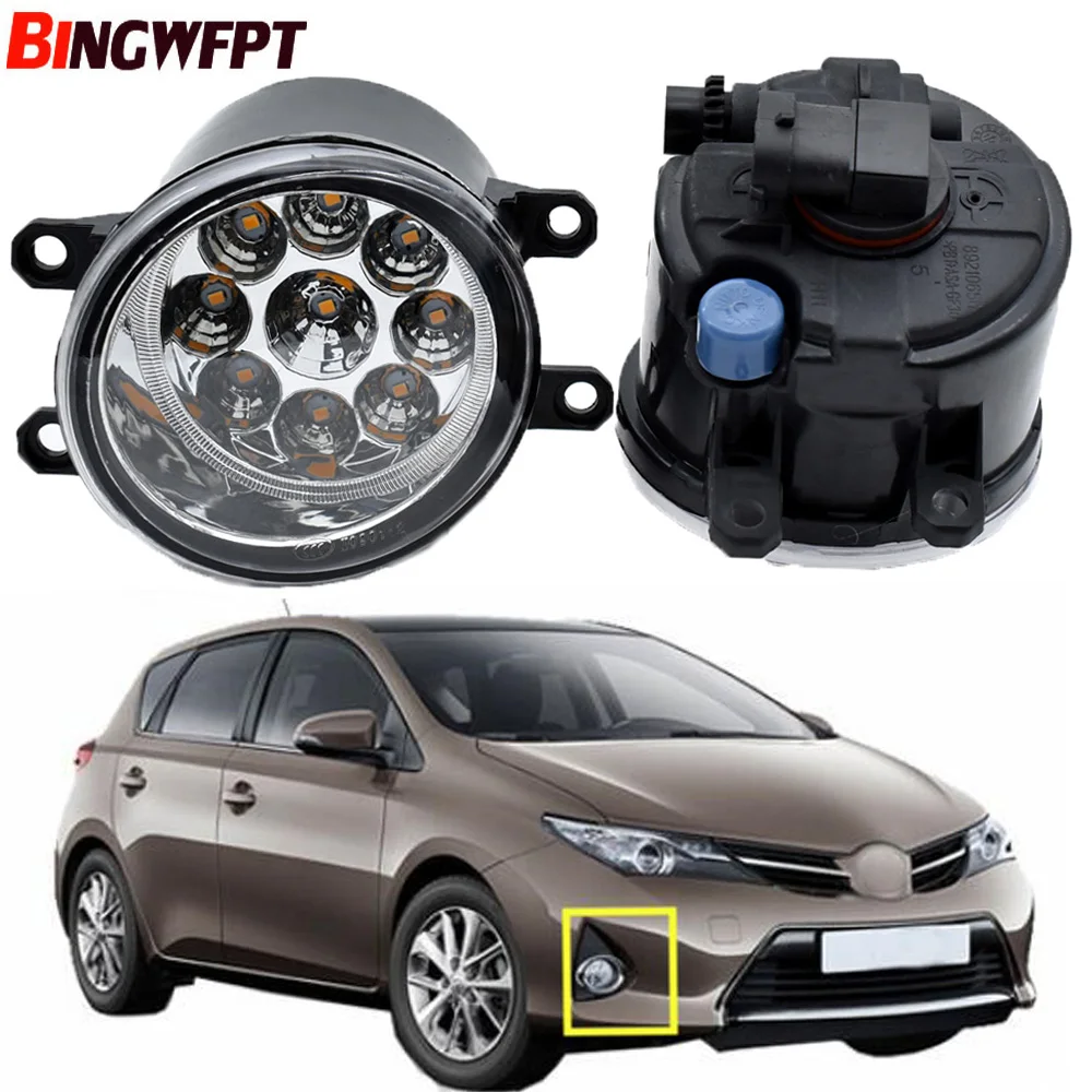 1pair Fog Light Assembly For Toyota Auris (_E18_) 2012-2018 Car Front Bumper H11 LED Fog Light 12V Halogen lamp