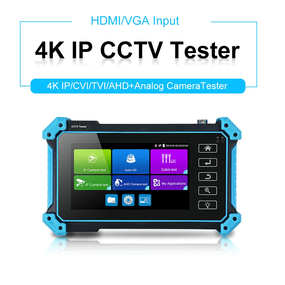 PEGATAH 4-calowy tester CCTV z ekranem dotykowym na nadgarstku do testera kamer IP H.265 Tester IPC z wyjściem POE do testera kamer CCTV