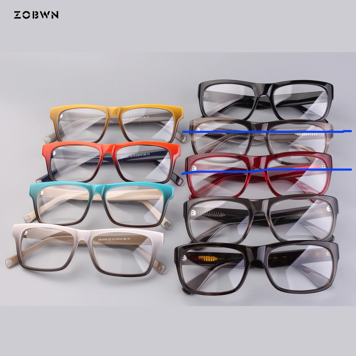 

Ready stock eyeglasses with cheap Goggles Optical Spectacles retro acetate unisex Frames Plain Lens Women man Oculos masculinos