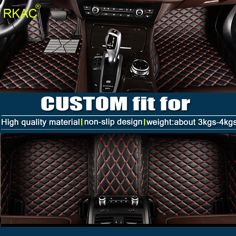 RKAC Custom car floor mats for Mazda All Models CX5 CX7 CX9 MX5 ATENZA 2/3/5/6/8 Auto Leather Mat car styling auto