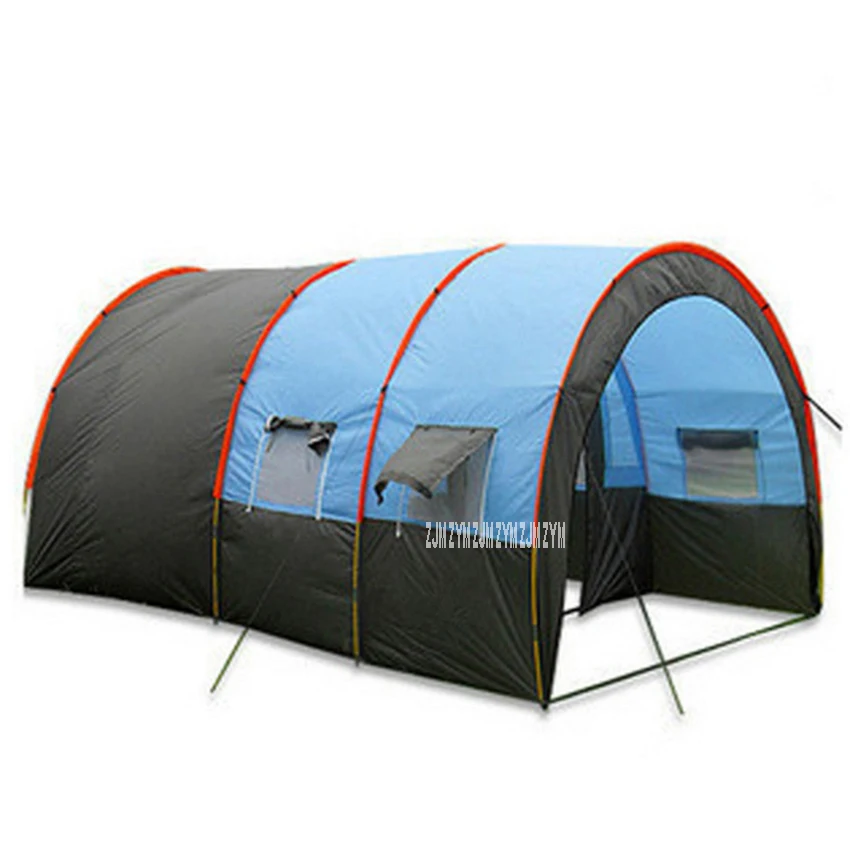 

TY-3017 Large Camping Tent Double-Layer Outdoor Tunnel Tent One Bedroom, Two Living Room Tabernacle Mountain Camping Supplies