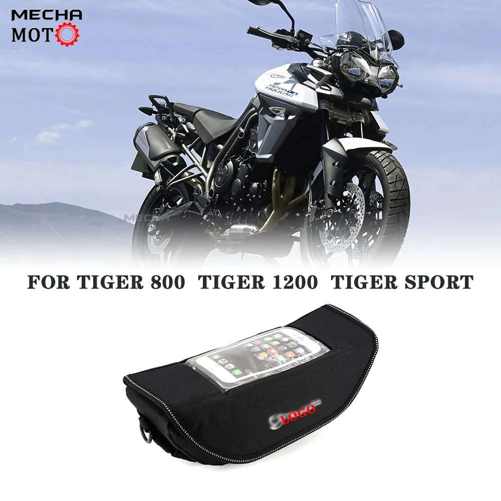 

for Triumph Tiger 800 Tiger 1200 Tiger Sport Motorcycle Accessories Touchscreen Motorcycle Handlebar Waterproof Bag Travel Bags