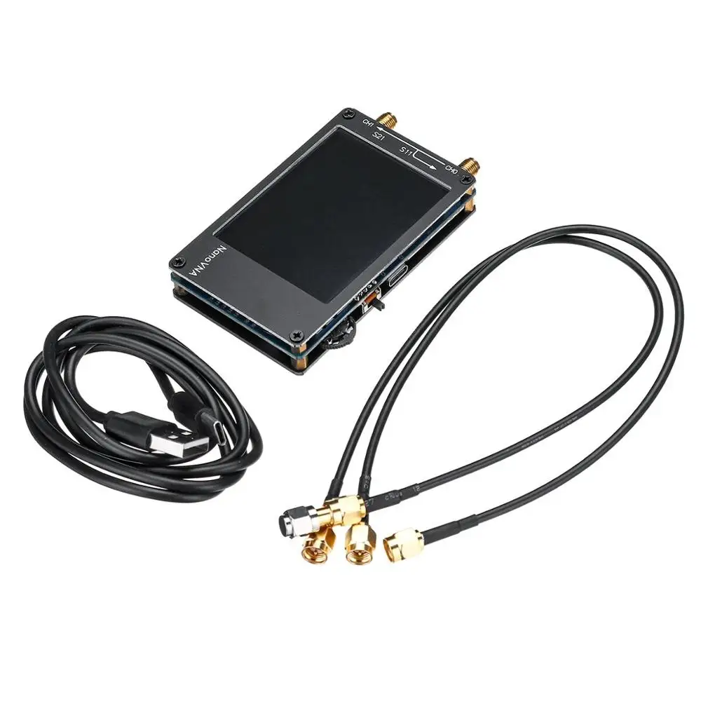 

NanoVNA Vector Network Analyzer HF VHF UHF Antenna 2.8'' TFT Screen 50KHz-900MHz