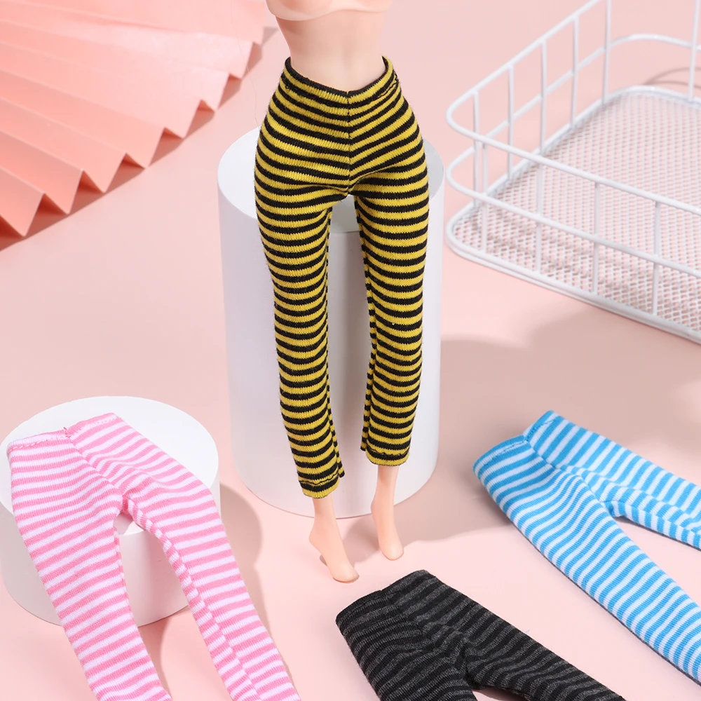 High quality Candy Color Bottom Pants For Doll Elastic Pants Clothes 15 Style Dolls Accessories Handmade Doll Clothes 1/6 Doll