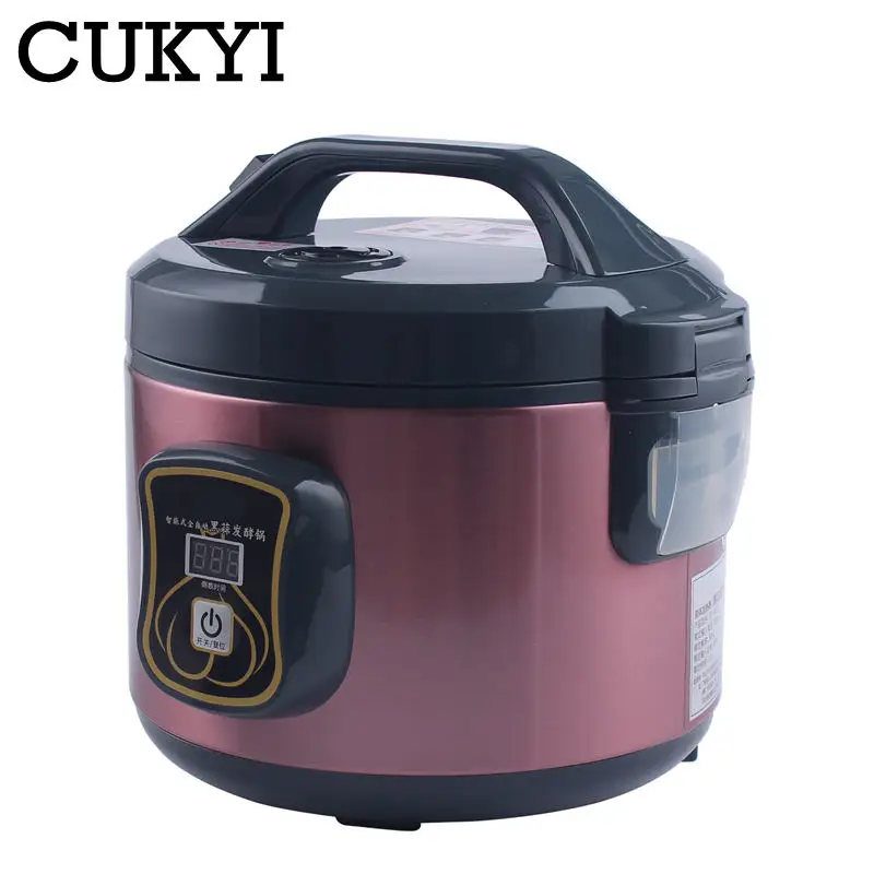 CUKYI 3L Automatic Black garlic fermenter household DIY zymolysis zymosis pot maker 220V black garlic fermenting machine EU