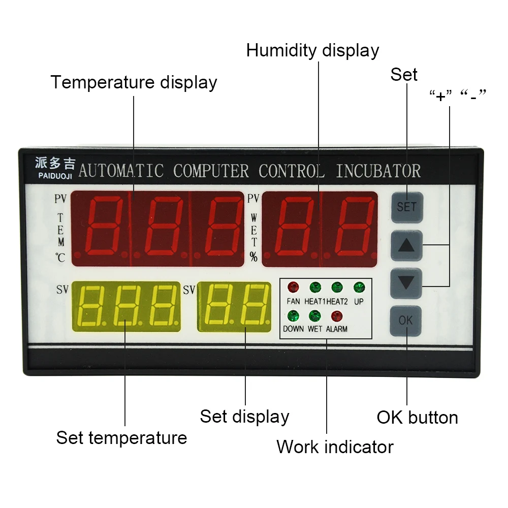 XM-18 Automatic Incubator Controller With Temperature Humidity Egg Incubator Control System For Sale RU House