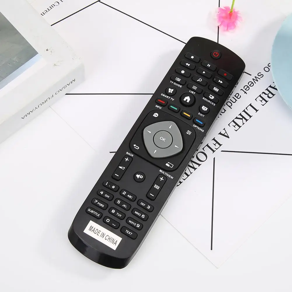 Universal Replacement Remote Control Television Remote Controller Replace for Philips Smart TV YKF347-003 Remote Control Black