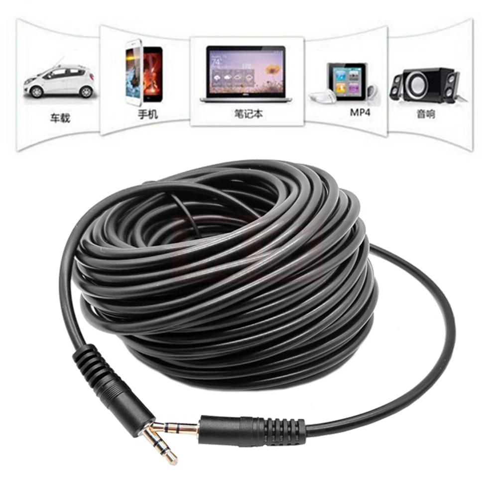 New 1.5/3/5/10/15m  Jack 3.5mm Audio Cable Male Stereo AUX Cable M/M Headphone Cord for iPhone Car Speaker Earphone MP3/4