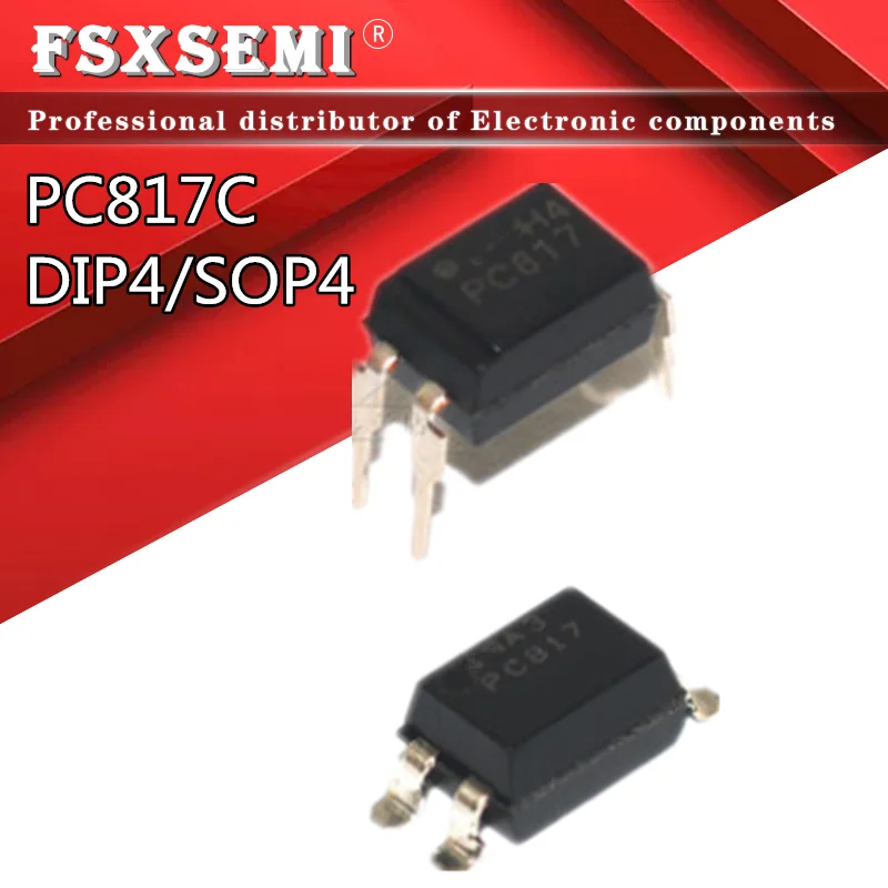 20pcs/lot PC817C DIP4 SOP4 PC817-C DIP SOP PC817 C DP817C EL817C SOP-4 DIP-4 Optocoupler