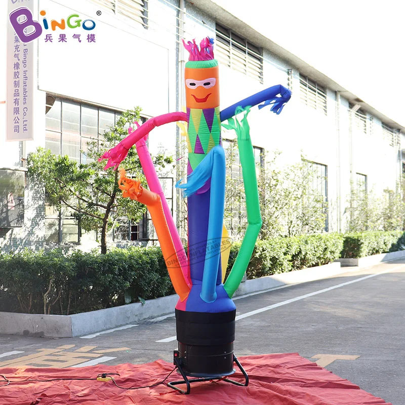 Personalized 2.4mH Inflatable Waving Air Dancer For Shop Decoration / Air Blown Colorful Sky Dancer - BG-A1351-3