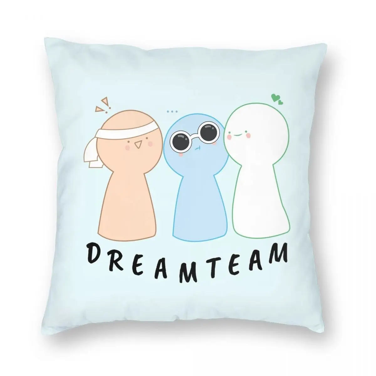 

Dream SMP Team Pillowcase Polyester Linen Velvet Creative Zip Decorative Pillow Case Room Cushion Case