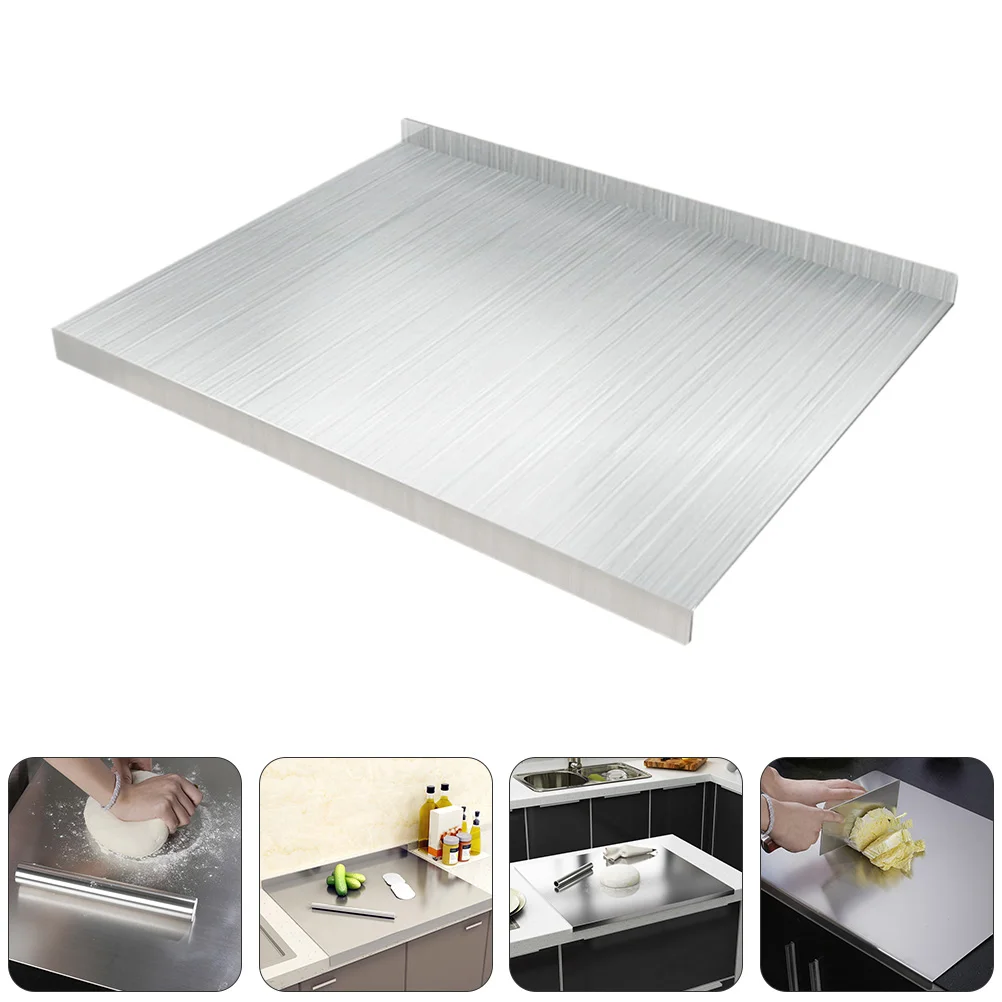 

Board Cutting Kitchen Chopping Steel Mat Stainless Rolling Baking Dough Pastry Stand Countertop Non Metal Worktop Stick