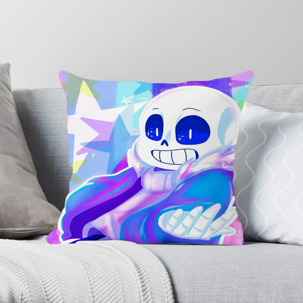 Custom Pillowcase Game Undertale Sans Double-sided 3D Printed Pillow-case for Home Christmas Decoration Fashion Cushion Cover