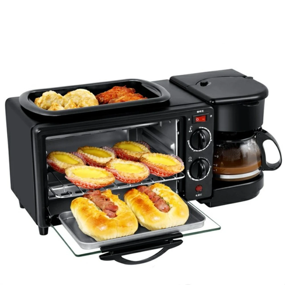 Multi-function Toaster home small coffee omelette Bakery electric Oven Three in one breakfast bar