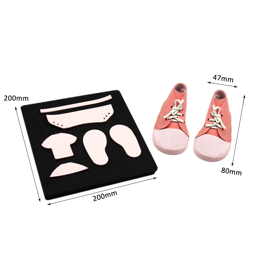 قالب سكين جلدي مناسب لآلات اللقطات الكبيرة، قوالب قطع الأحذية المصنوعة يدويًا، DIY #2